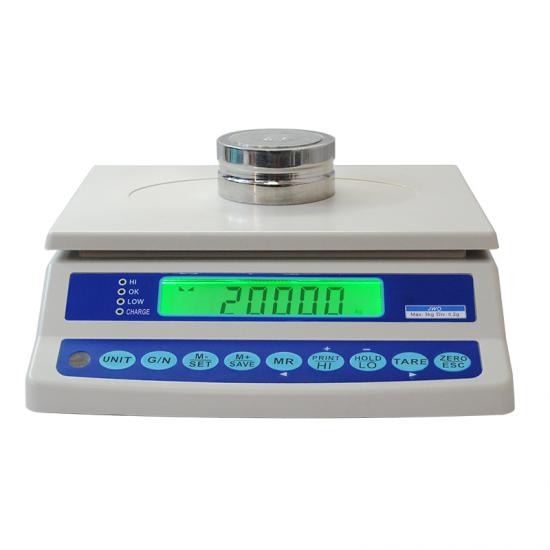 Sample weighing scale for packages