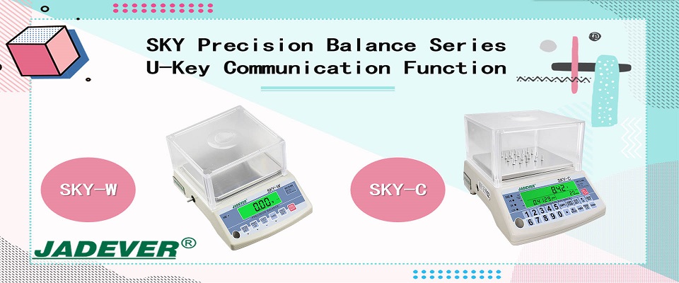 Fonction de communication U-Key de la série de balances de précision SKY