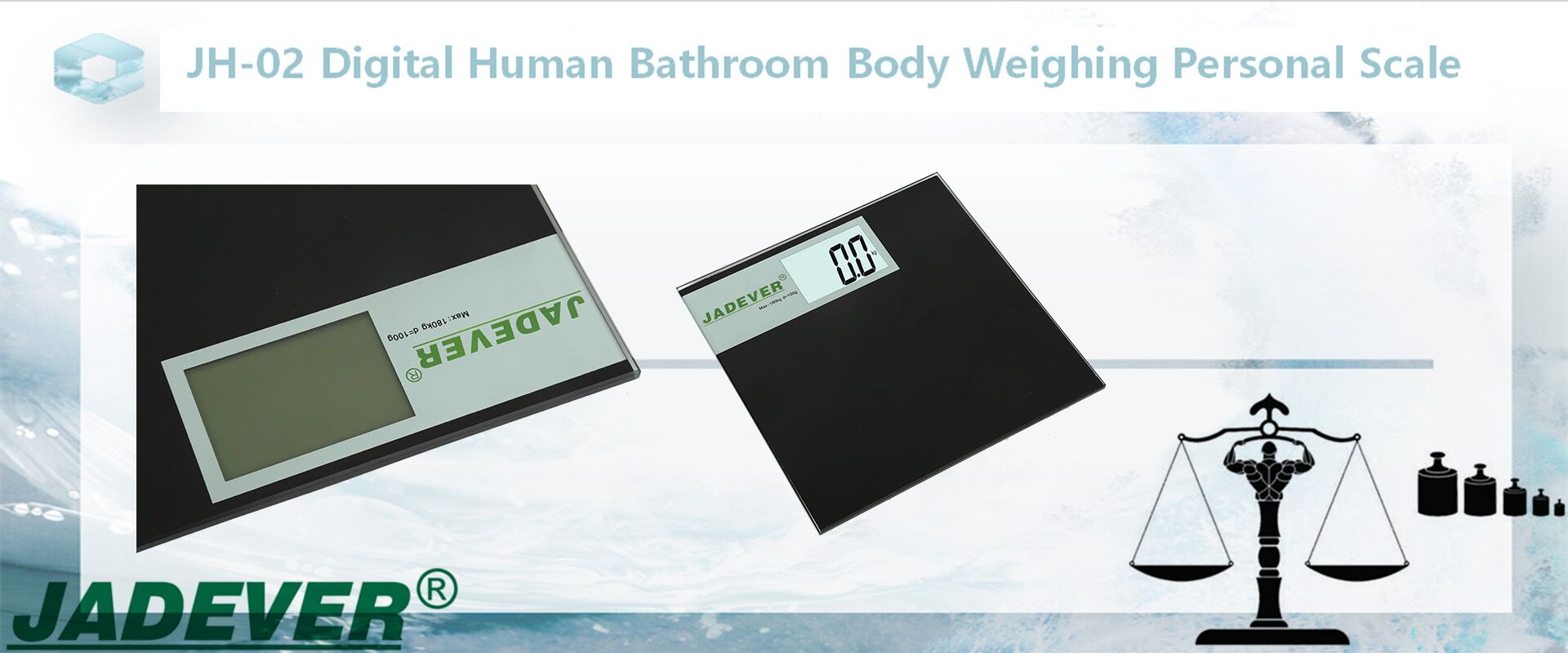 JH-02 Digital Human Bathroom Body Pesant la balance personnelle
