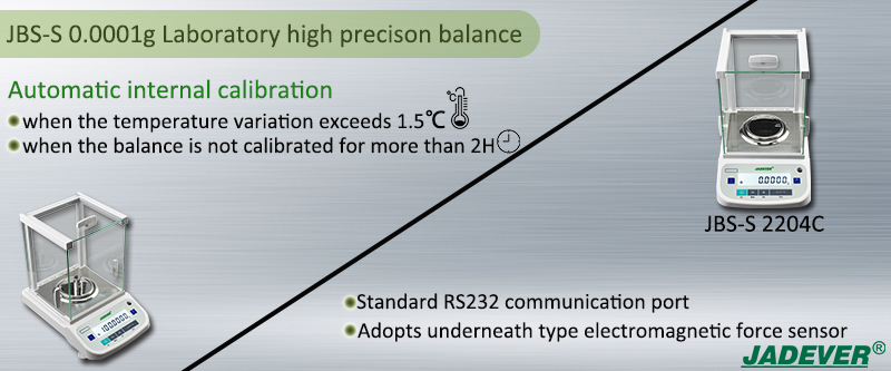 Balance haute précision JBS-S 0.1mg avec étalonnage interne automatique
