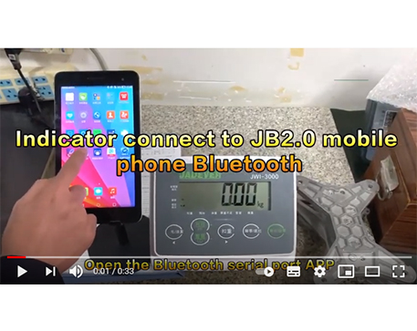  Jadéraire Indicateur de pesée Connectez-vous avec un téléphone mobile par Bluetooth JB2.0 module