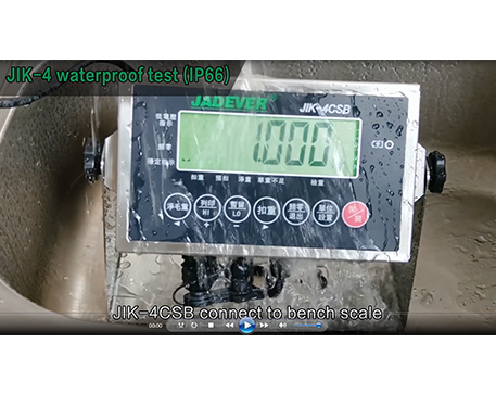 Test d'étanchéité de l'indicateur de pesage JIK-4 IP66